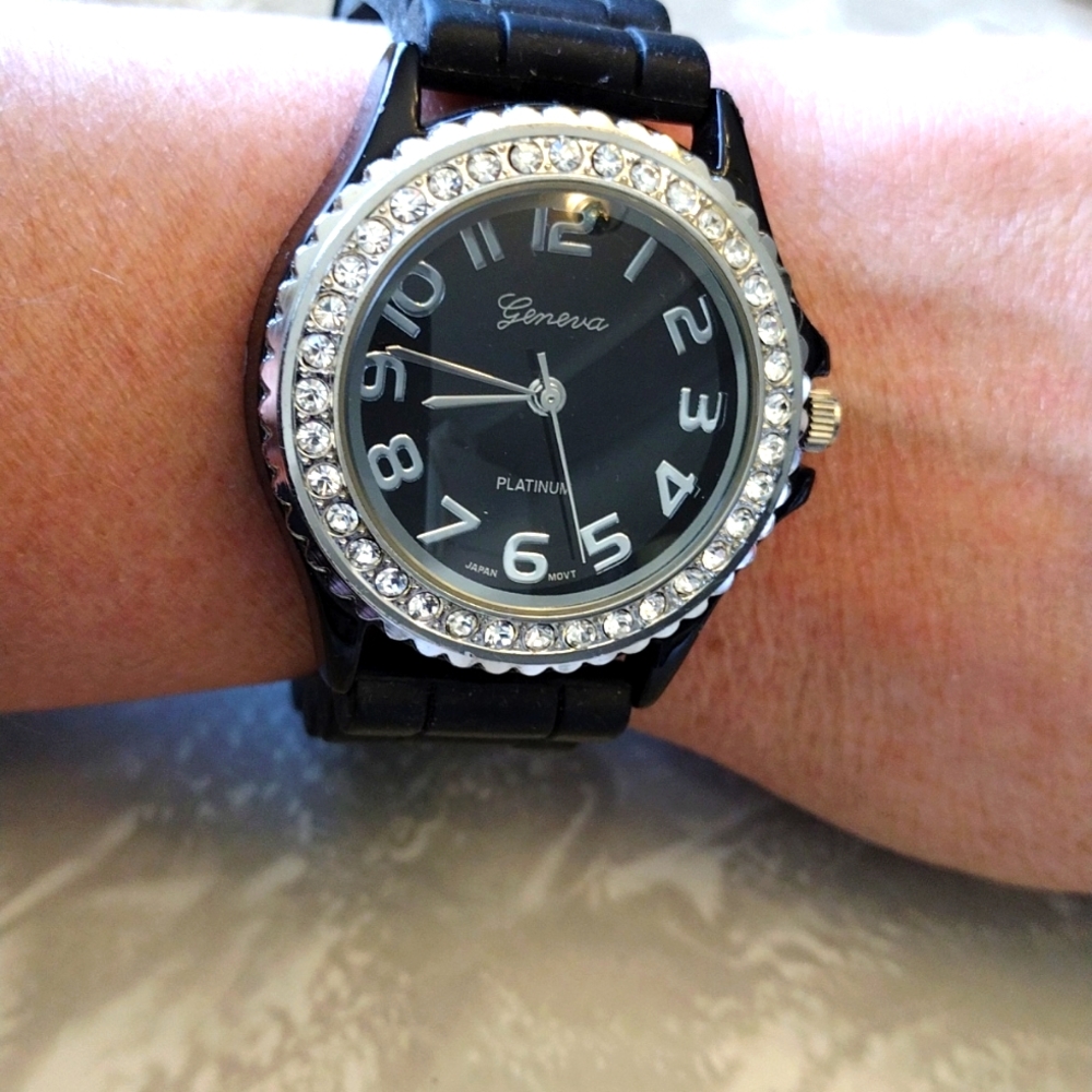 Geneva platinum watch.